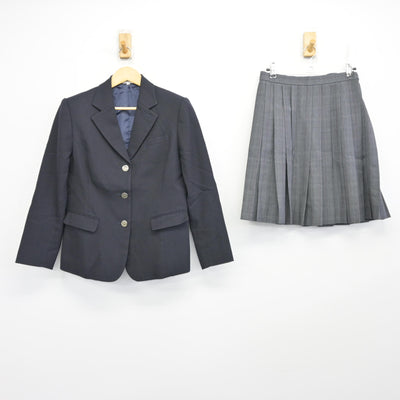 【中古】神奈川県 横浜栄高等学校 女子制服 4点 (ブレザー・スカート・スカート) sf100517