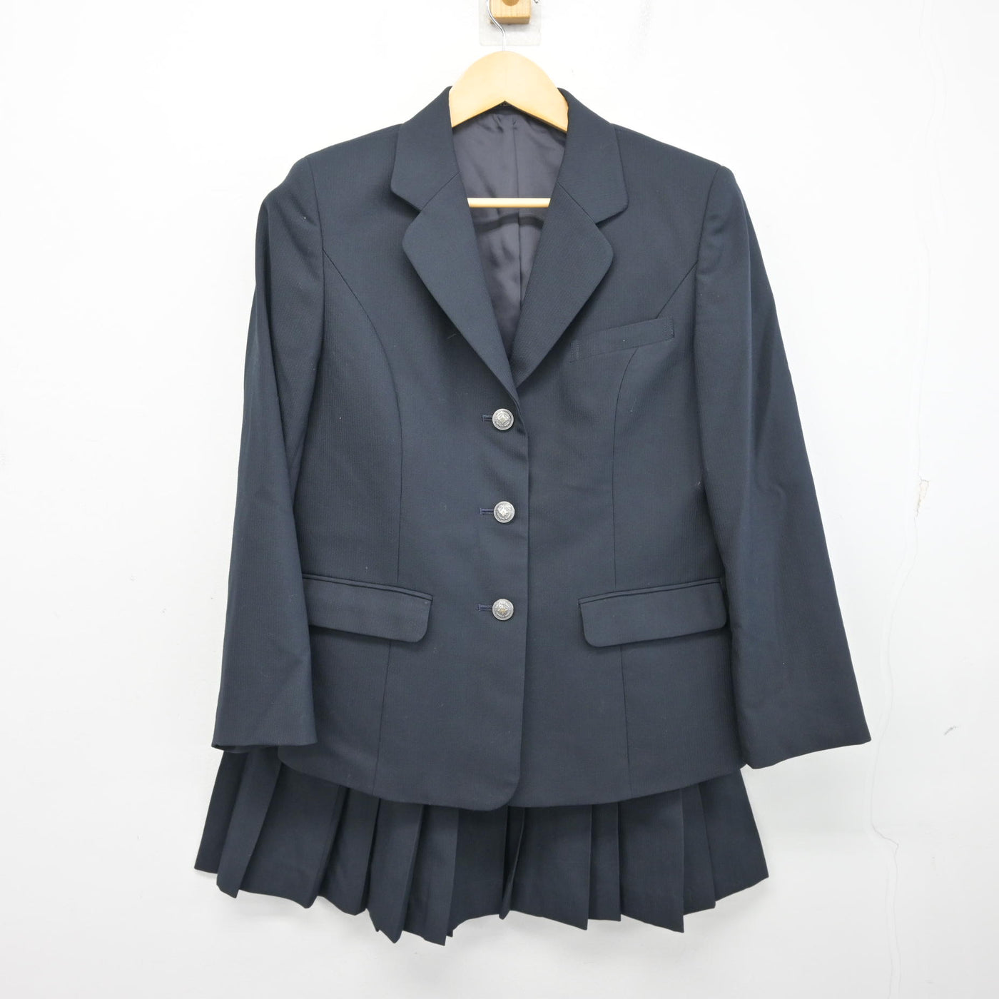 【中古】大阪府 吹田東高等学校 女子制服 2点 (ブレザー・スカート) sf100526