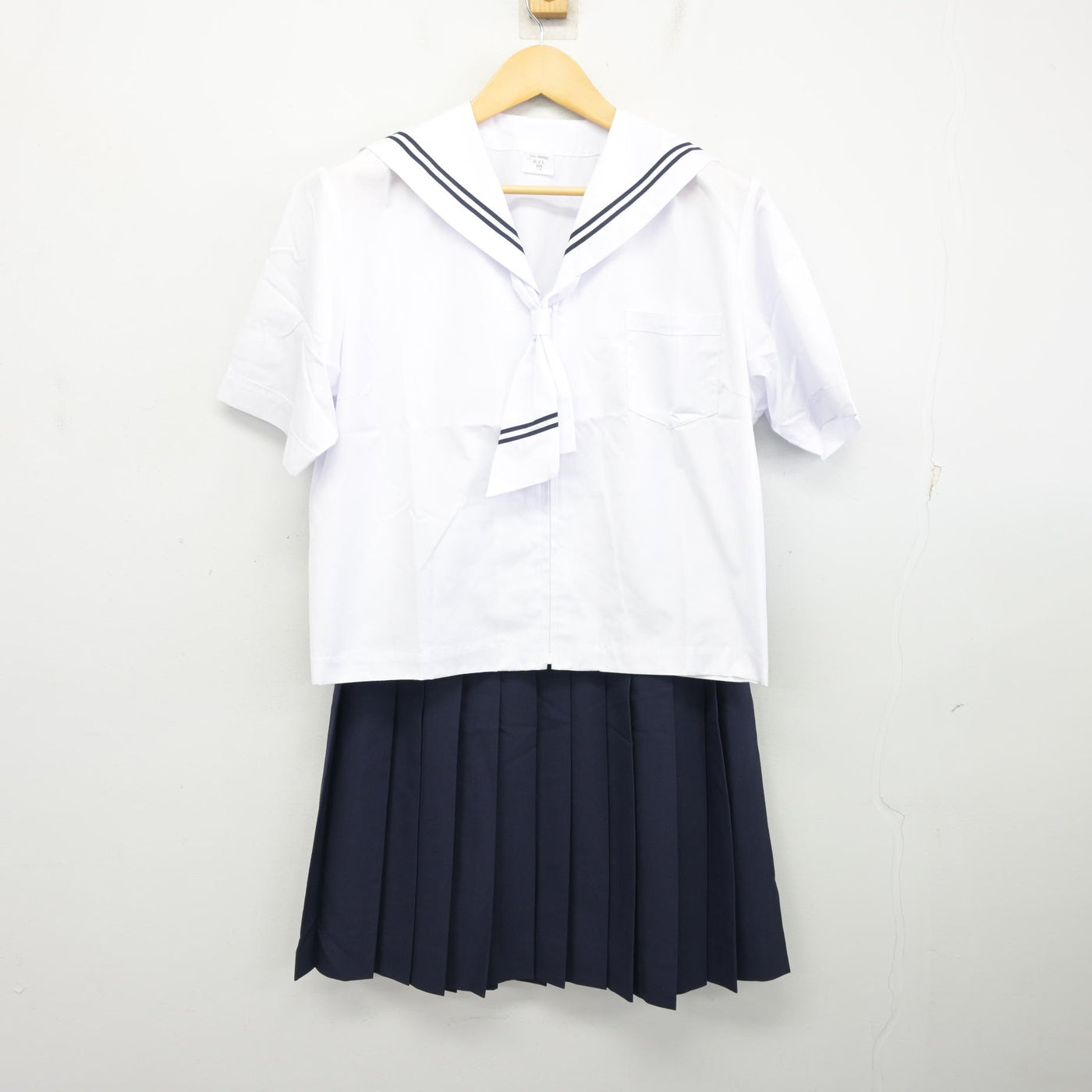 【中古】群馬県 大泉町立南中学校 女子制服 5点 (セーラー服・スカート) sf100542