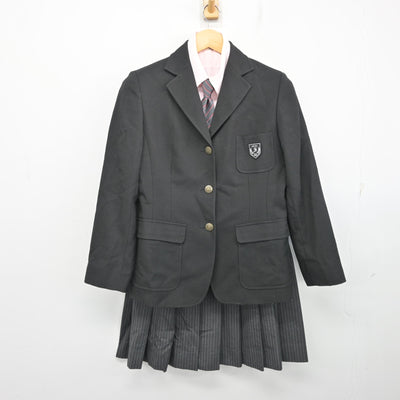 【中古】山口県 誠英高等学校 女子制服 5点 (ブレザー・シャツ・スカート) sf100552
