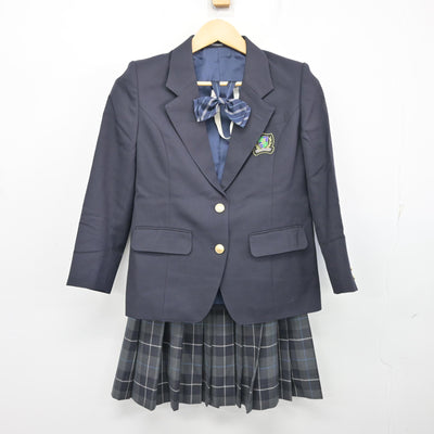 【中古】神奈川県 藤沢市立第一中学校 女子制服 4点 (ブレザー・ニットベスト・スカート) sf100556