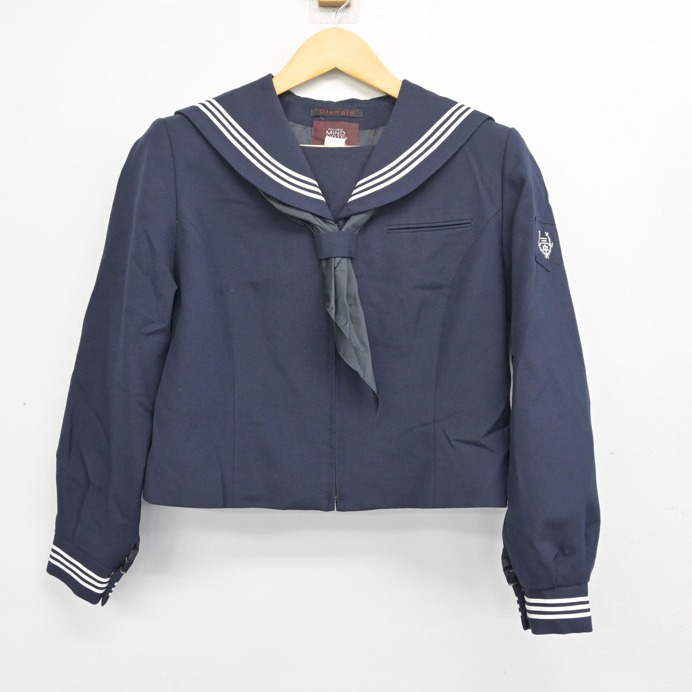 【中古】東京都 小松川第三中学校 女子制服 3点 (セーラー服・スカート) sf100568