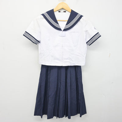 【中古】東京都 小松川第三中学校 女子制服 2点 (セーラー服・スカート) sf100571