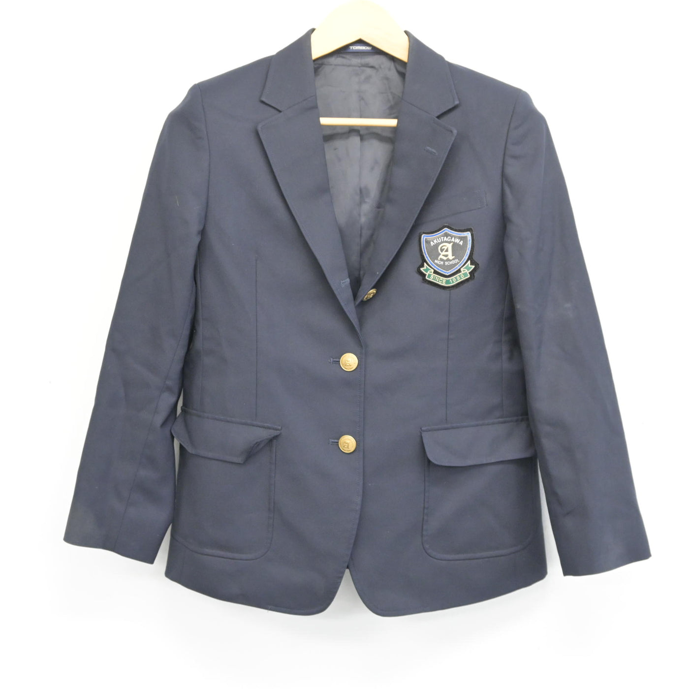 中古】大阪府 芥川高等学校 女子制服 4点 (ブレザー・スカート 