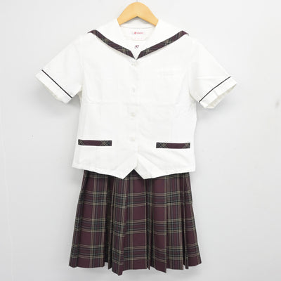 【中古】大阪府 文の里中学校 女子制服 2点 (セーラー服・スカート) sf100596