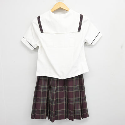 【中古】大阪府 文の里中学校 女子制服 2点 (セーラー服・スカート) sf100596