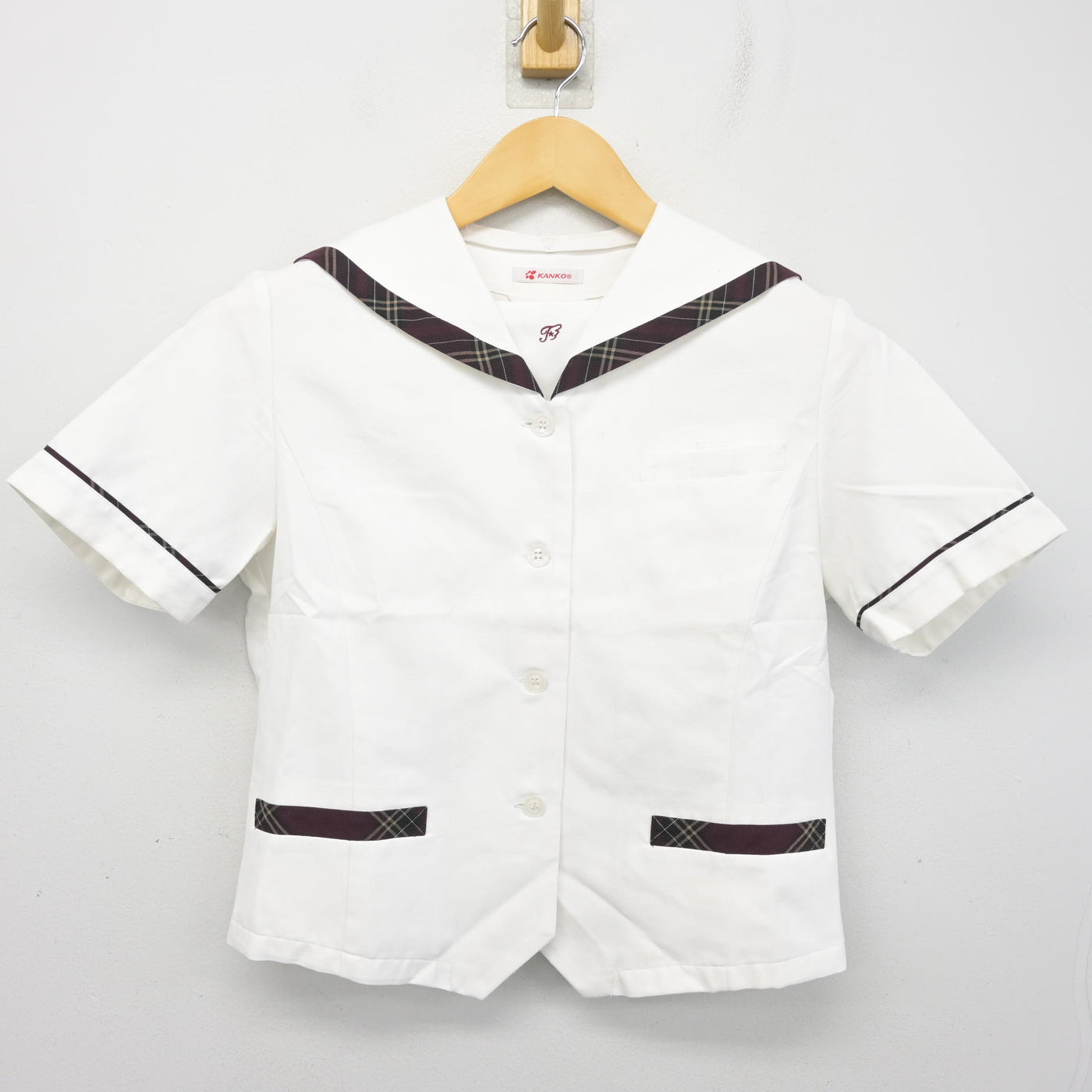 【中古】大阪府 文の里中学校 女子制服 2点 (セーラー服・スカート) sf100596