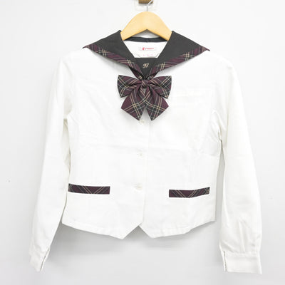 【中古】大阪府 文の里中学校 女子制服 4点 (ブレザー・ブラウス・スカート) sf100599