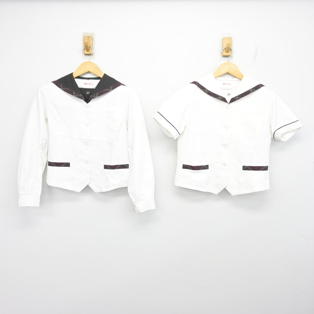 中古】大阪府 文の里中学校 女子制服 2点 (ブラウス) sf100601 | 中古