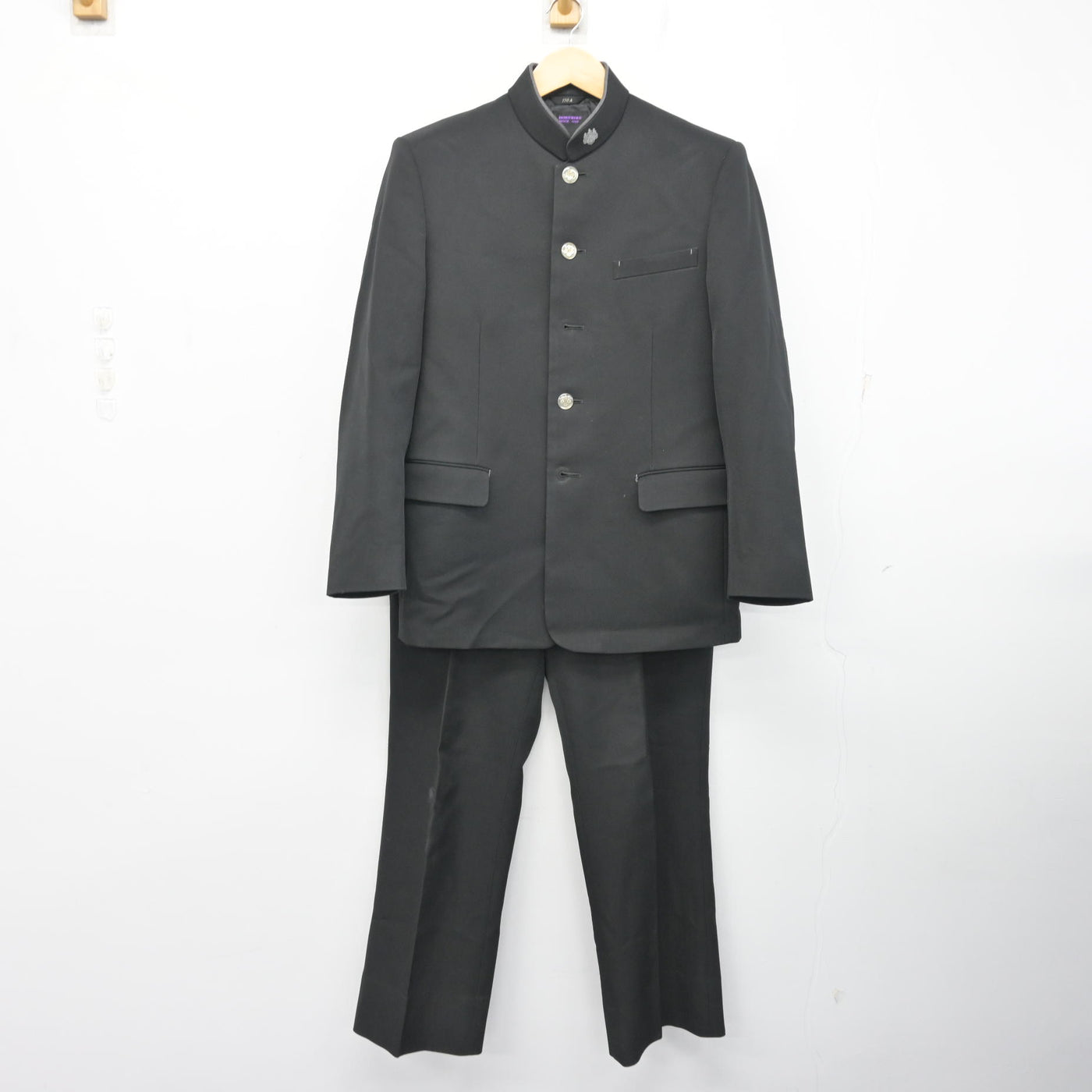中古】福井県 北陸高等学校 男子制服 4点 (学ラン・シャツ・ズボン 