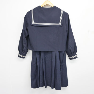 【中古】山梨県 竜王中学校 女子制服 3点 (セーラー服・スカート) sf100616
