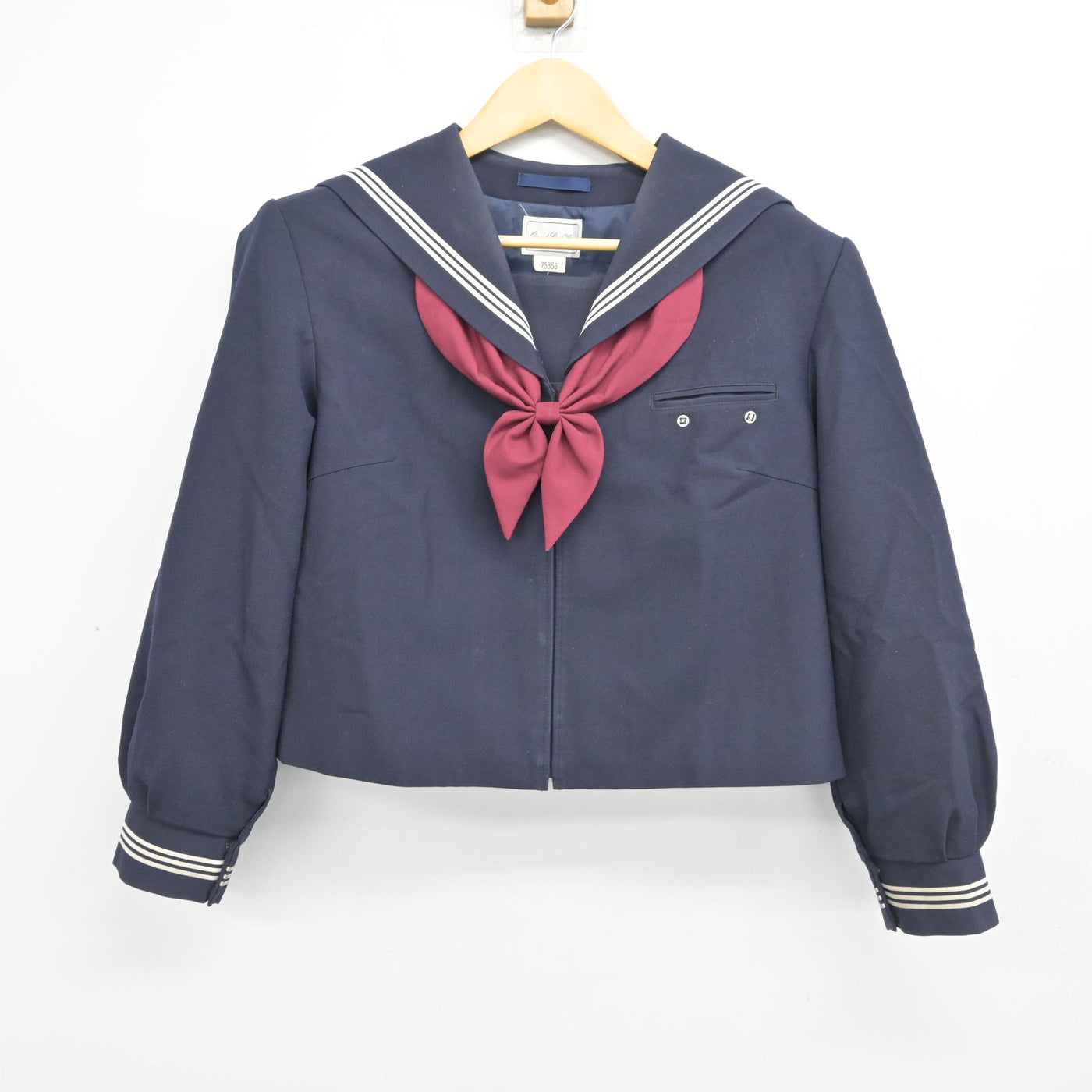 【中古】山梨県 竜王中学校 女子制服 3点 (セーラー服・スカート) sf100616