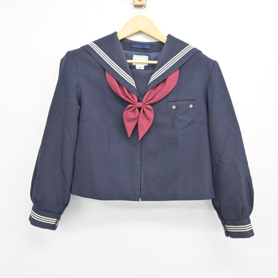 【中古】山梨県 竜王中学校 女子制服 3点 (セーラー服・スカート) sf100616