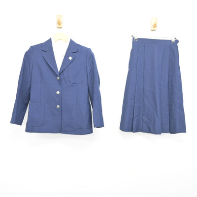【中古】千葉県 下貝塚中学校 女子制服 4点 (ブレザー・シャツ・スカート) sf100620