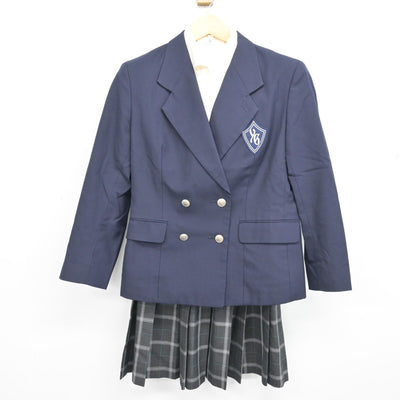 【中古】神奈川県 横浜女学院中学・高等学校 女子制服 3点 (ブレザー・シャツ・スカート) sf100636
