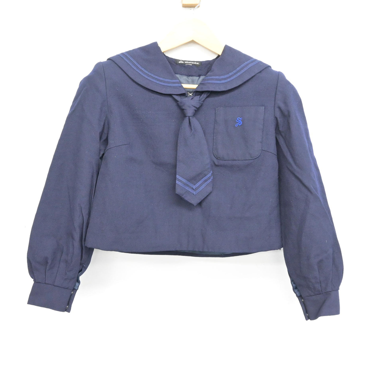 【中古】北海道 札幌真栄高等学校 女子制服 3点 (セーラー服・スカート) sf100641