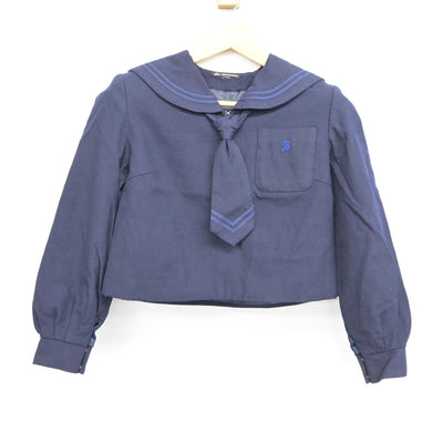 【中古】北海道 札幌真栄高等学校 女子制服 3点 (セーラー服・スカート) sf100641