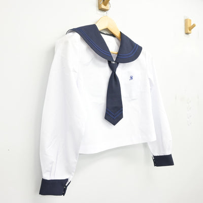 【中古】北海道 札幌真栄高等学校 女子制服 2点 (セーラー服) sf100642