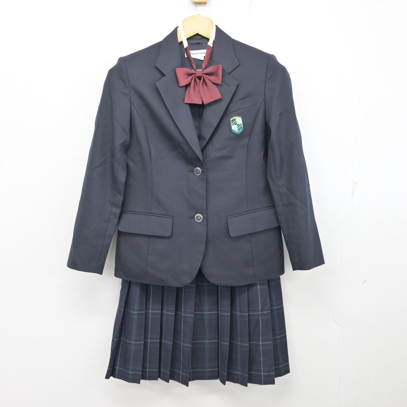 【中古】神奈川県 宮前平中学校 女子制服 4点 (ブレザー・スカート) sf100653