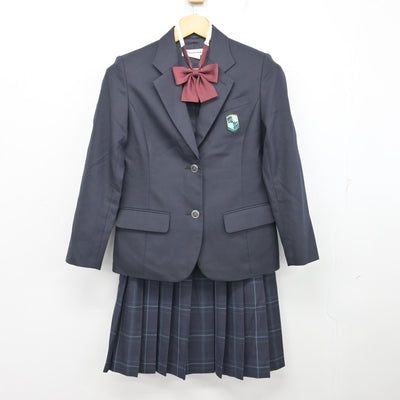 【中古】神奈川県 宮前平中学校 女子制服 4点 (ブレザー・スカート) sf100653
