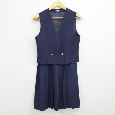【中古】広島県 安田女子中学校 女子制服 6点 (ブレザー・ベスト・スカート) sf100657