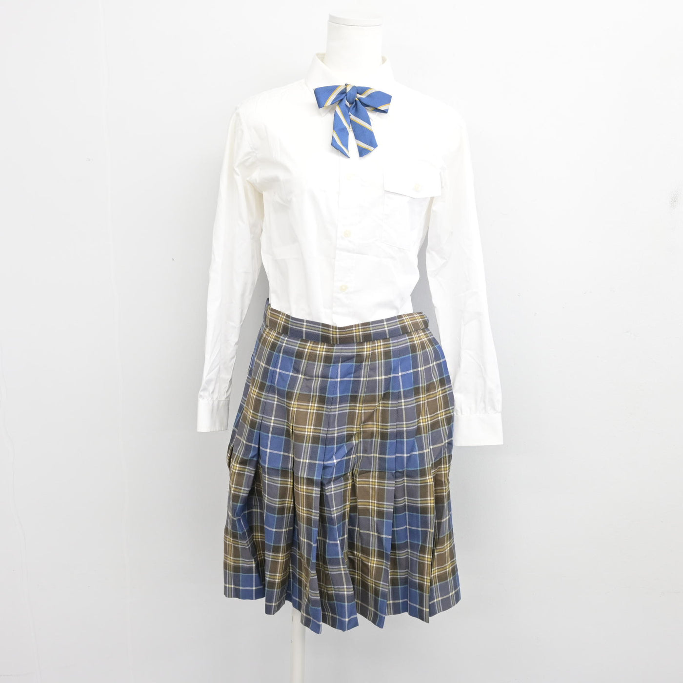 【中古】東京都 品川女子学院中等部 女子制服 5点 (ブレザー・ニット・シャツ・スカート) sf100663