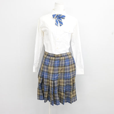 【中古】東京都 品川女子学院中等部 女子制服 5点 (ブレザー・ニット・シャツ・スカート) sf100663