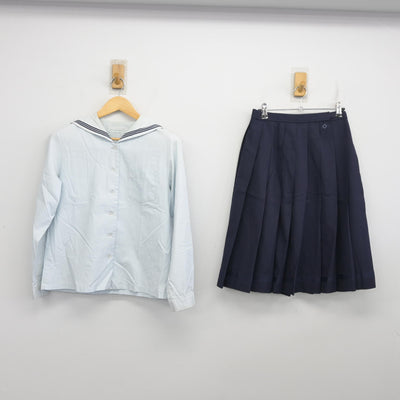 【中古】長崎県 活水高等学校 女子制服 3点 (ニット・ブラウス・スカート) sf100673