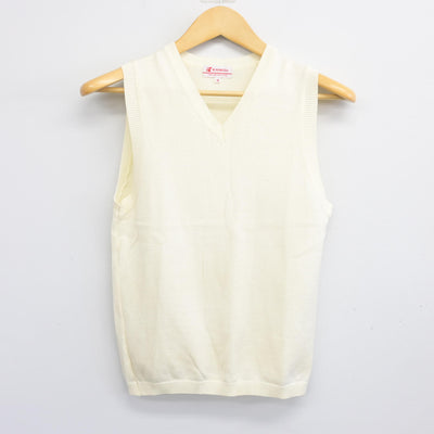 【中古】長崎県 活水高等学校 女子制服 2点 (ニットベスト) sf100677