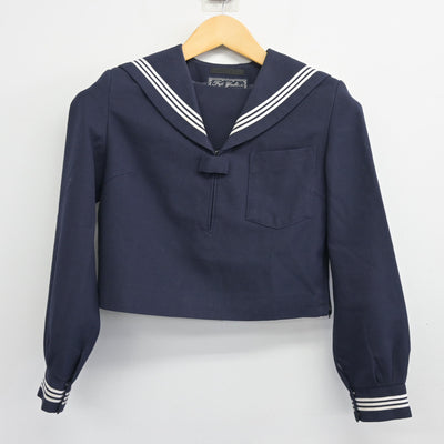 【中古】鳥取県 境港市立第三中学校 女子制服 3点 (セーラー服・スカート) sf100681