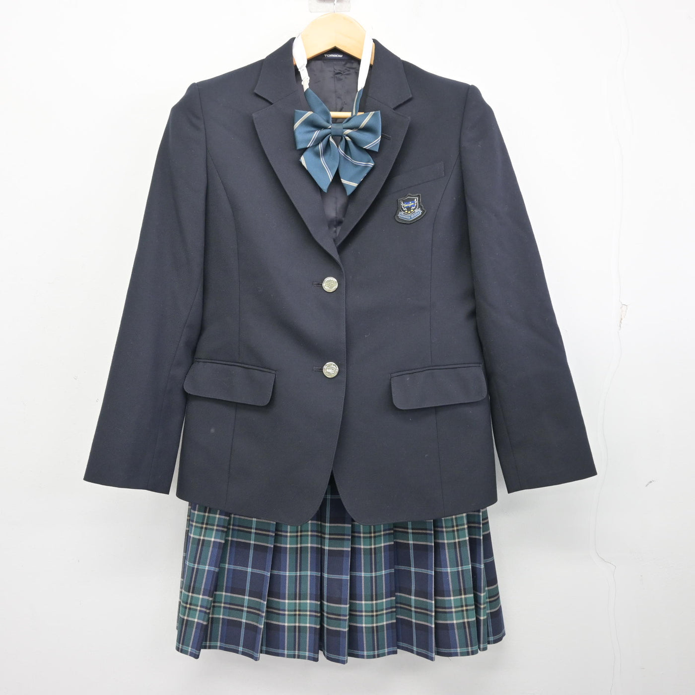 【中古】埼玉県 武蔵野星城高等学校 女子制服 4点 (ブレザー・ニット・スカート) sf100702