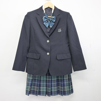 【中古】埼玉県 武蔵野星城高等学校 女子制服 4点 (ブレザー・ニット・スカート) sf100702