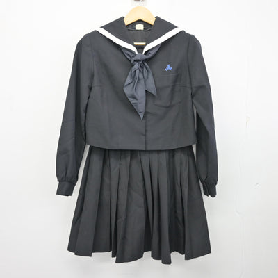 【中古】大分県 臼杵高等学校 女子制服 3点 (セーラー服・スカート) sf100707