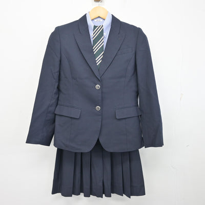 【中古】山口県 早鞆高等学校菁菁館 女子制服 4点 (ブレザー・シャツ・スカート) sf100709