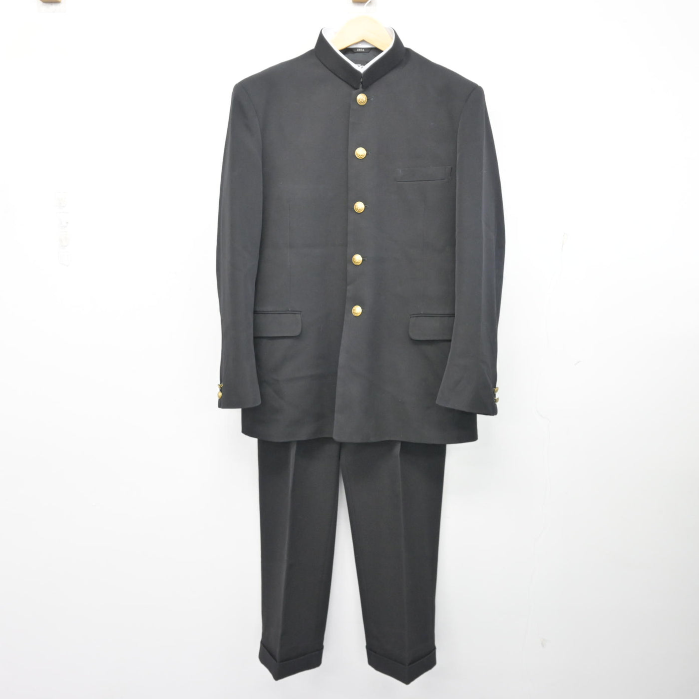 中古】福岡県 小倉高等学校 男子制服 3点 (学ラン・ズボン) sf100718