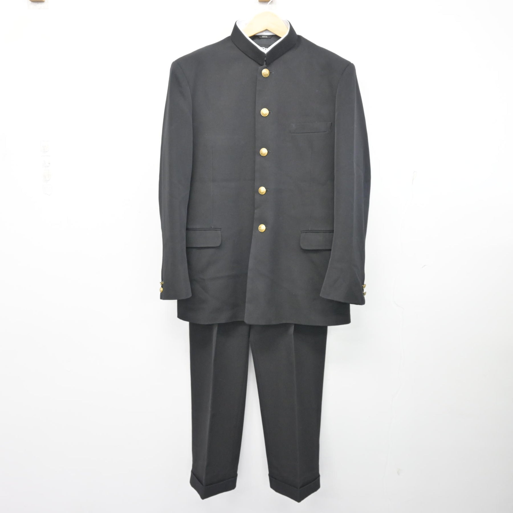 中古】福岡県 小倉高等学校 男子制服 3点 (学ラン・ズボン) sf100718