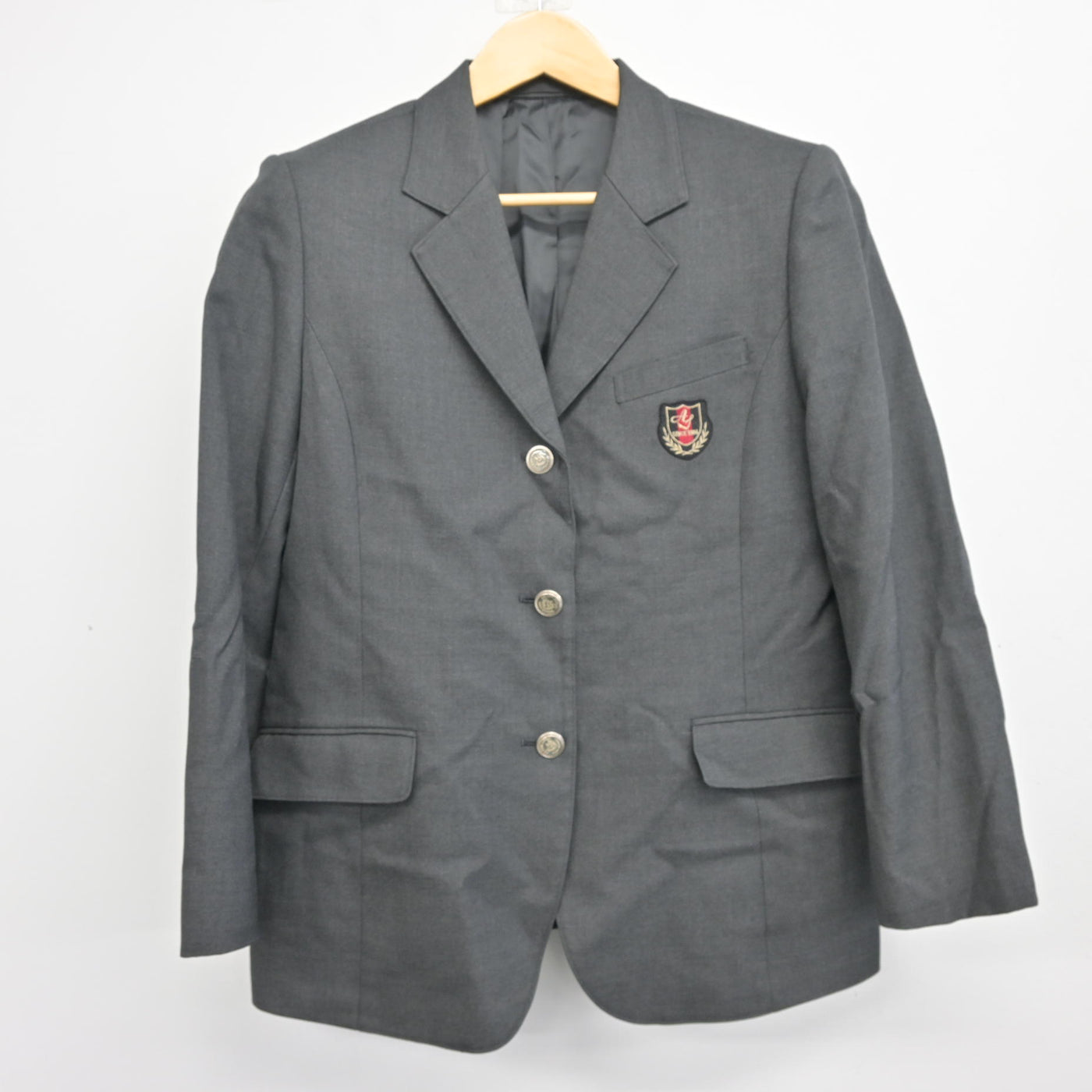 【中古】兵庫県 明石城西高等学校 女子制服 3点 (ブレザー・スカート) sf100720