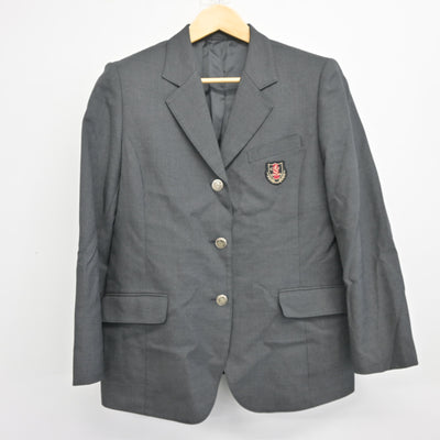 【中古】兵庫県 明石城西高等学校 女子制服 3点 (ブレザー・スカート) sf100720