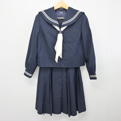 【中古】山梨県 若草中学校 女子制服 3点 (セーラー服・スカート) sf100731