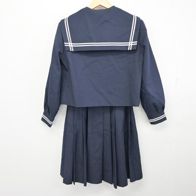 【中古】山梨県 若草中学校 女子制服 3点 (セーラー服・スカート) sf100731