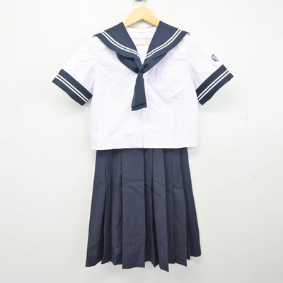 【中古】山梨県 若草中学校 女子制服 3点 (セーラー服・スカート) sf100732