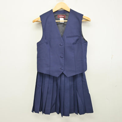 【中古】千葉県 千葉高等学校 女子制服 3点 (ブレザー・ベスト・スカート) sf100733