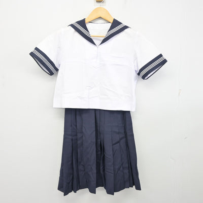 【中古】東京都 豊島岡女子学園高等学校 女子制服 2点 (セーラー服・スカート) sf100735