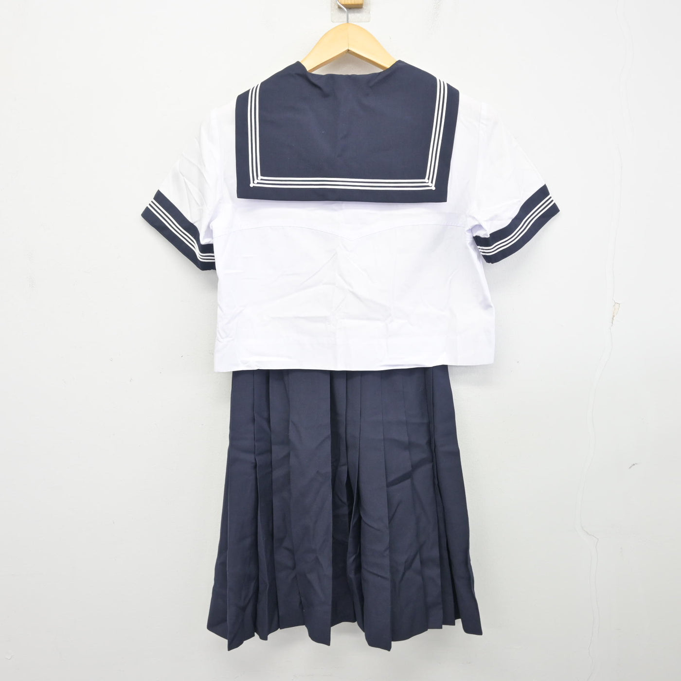 【中古】東京都 豊島岡女子学園高等学校 女子制服 2点 (セーラー服・スカート) sf100735