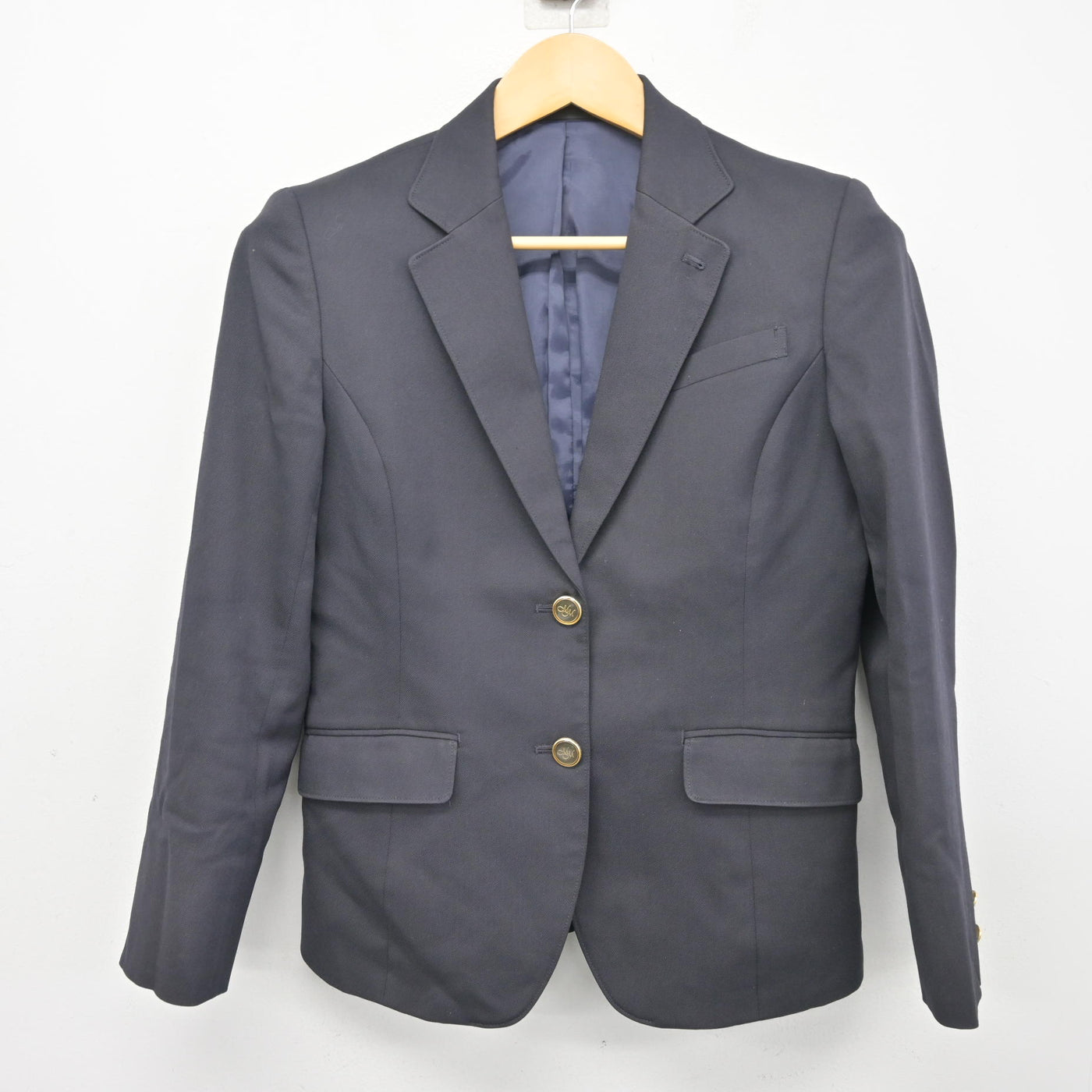 【中古】東京都 武蔵村山高等学校 女子制服 4点 (ブレザー・スカート・スカート) sf100746