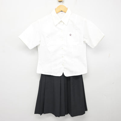 【中古】奈良県 奈良北高等学校 女子制服 3点 (シャツ・スカート) sf100747