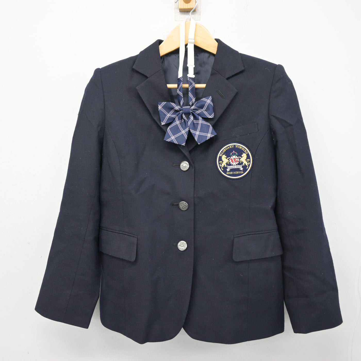 【中古】埼玉県 わせがく夢育高等学校 女子制服 4点 (ブレザー・スカート) sf100749