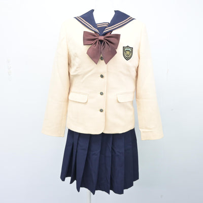 【中古】埼玉県 武蔵越生高等学校 女子制服 4点 (ブレザー・セーラー服・スカート) sf100752