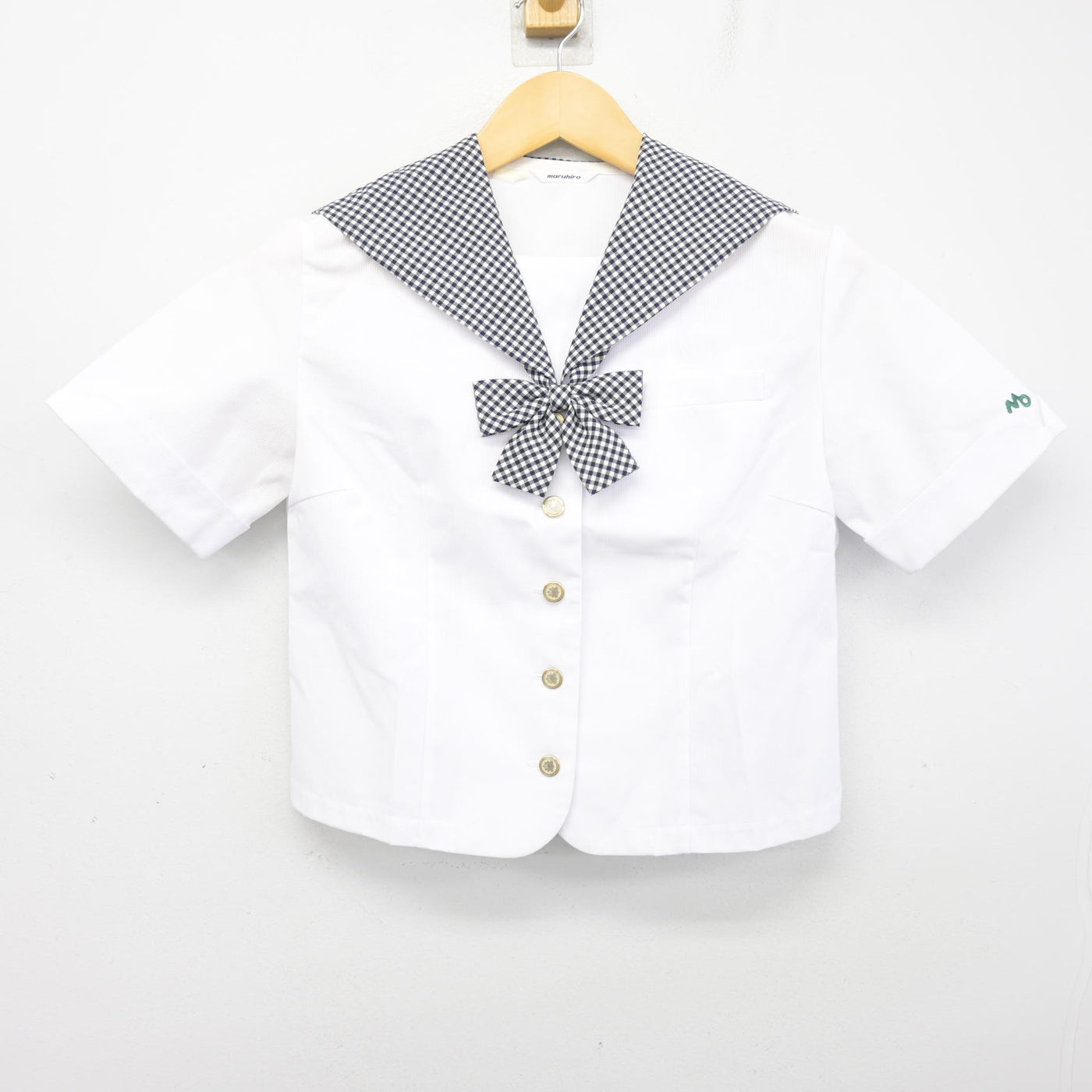 【中古】埼玉県 武蔵越生高等学校 女子制服 3点 (ニット・セーラー服) sf100754