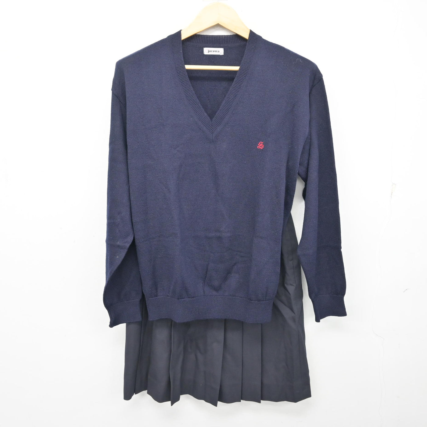 【中古】東京都 昭和女子大学附属昭和高等学校 女子制服 4点 (ブレザー・ニット・スカート) sf100760